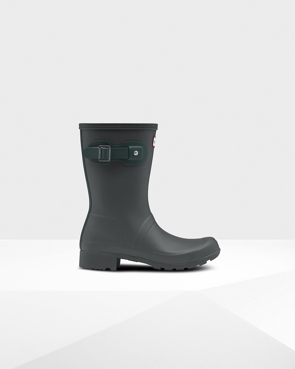 Botas de Lluvia Cortas Hunter Mujer - Original Tour Foldable - Verdes Oscuro - IKLBQRW-09